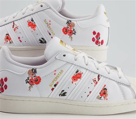 women's original superstar adidas floral